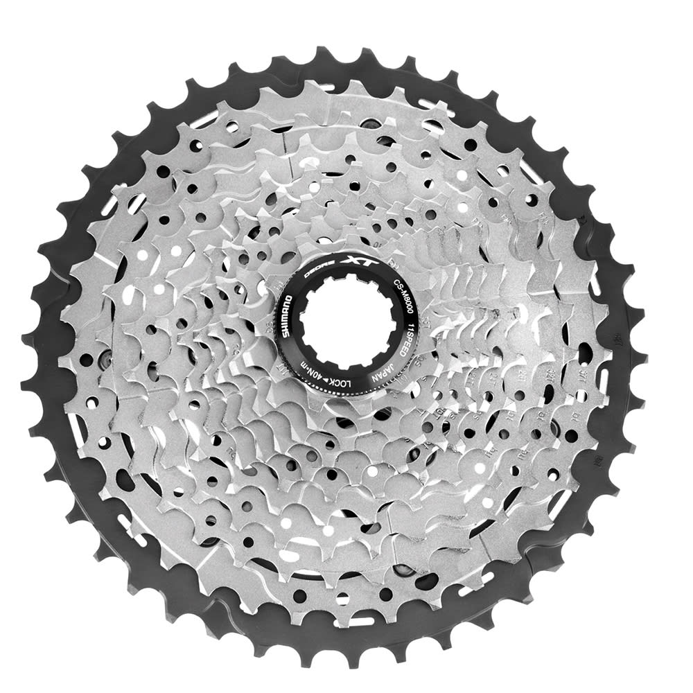 Shimano Cassetta MTB XT M8000 11V 11-13-15-17-19-21-24-28-32-37-42T Nero/Silver