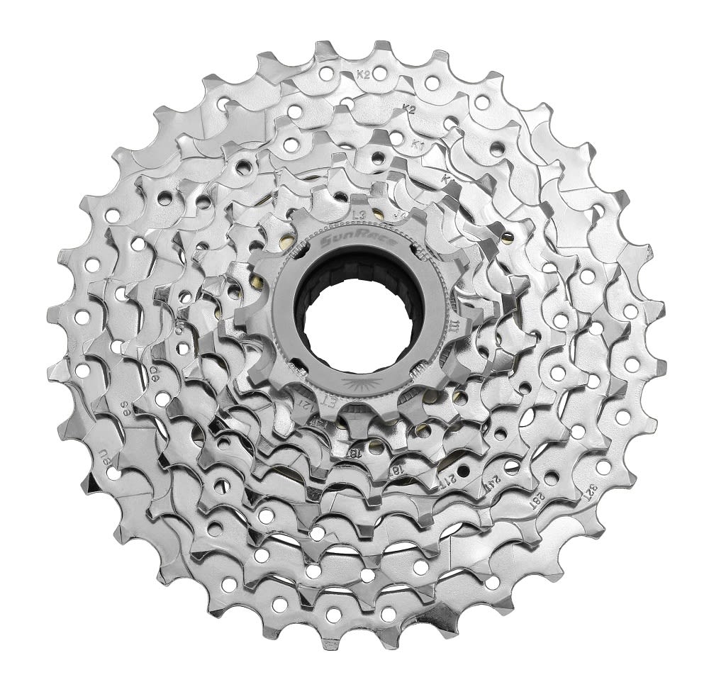 Sunrace Ruota Libera E-BIKE 9V a FILETTO 11-12-14-16-18-21-24-28-32T Lockring