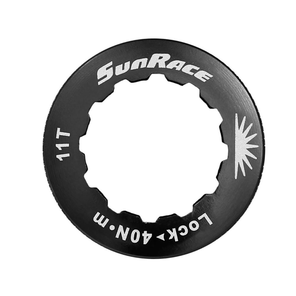 Sunrace Ghiera per Cassetta 11 Denti in Alluminio CNC Nero - SHIMANO