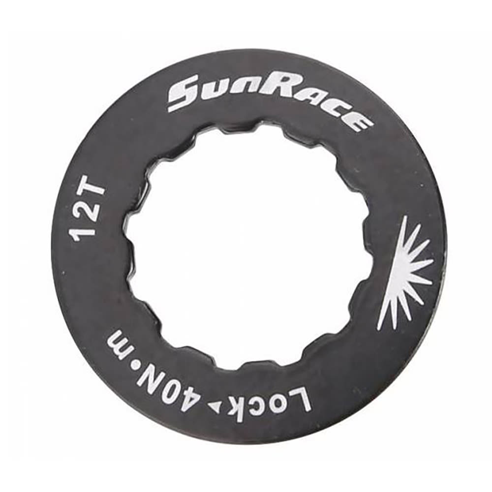 Sunrace Ghiera per Cassetta 12 Denti in Alluminio CNC Nero - SHIMANO