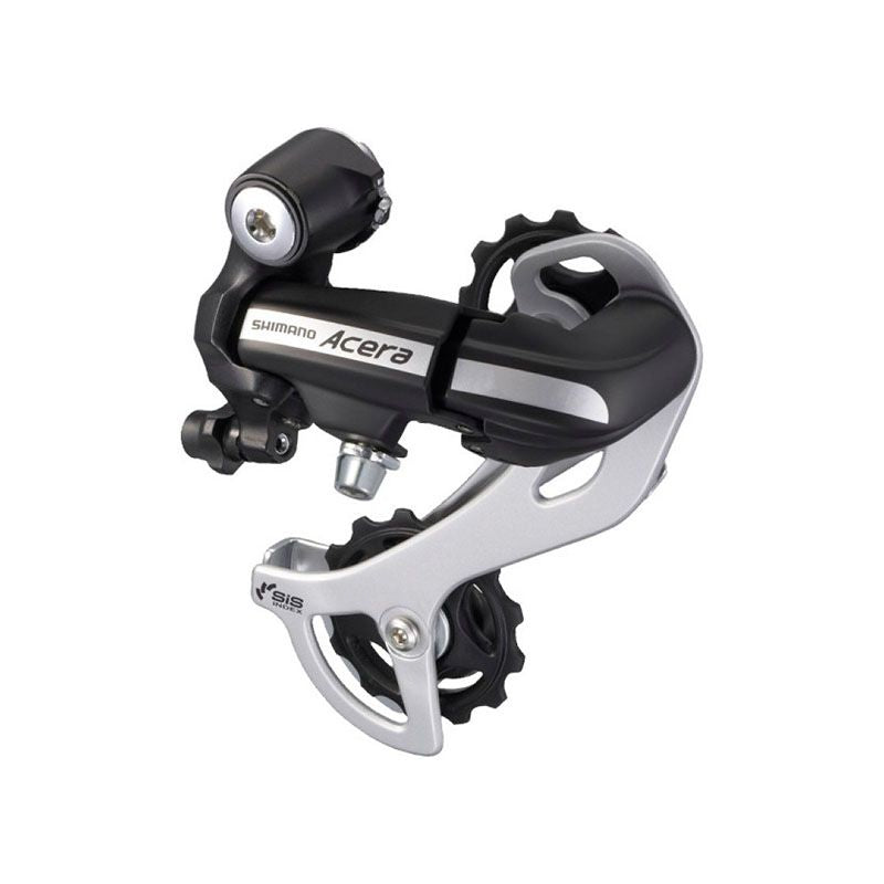 Shimano Cambio MTB ACERA 3x7/8V Gabbia LUNGA ERDM360SGSL Nero/Silver