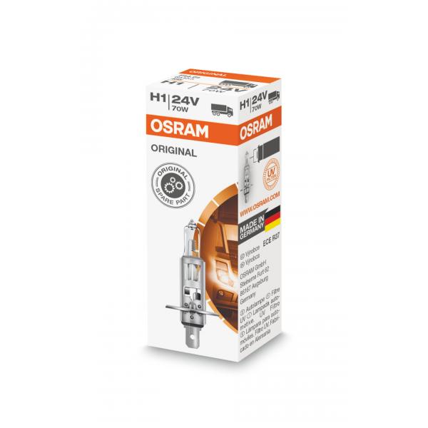 Osram Original Line 24V Glühbirne – H1 – 70W – P14.5s – 1 Stück – Verpackung 