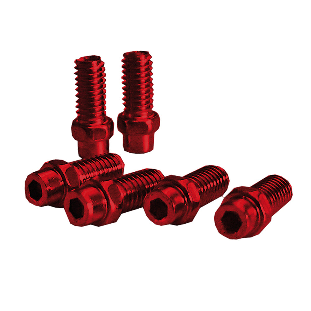 Exustar Pin Pedali Kit 40 Pezzi In Alluminio 8mm Freerider Rosso