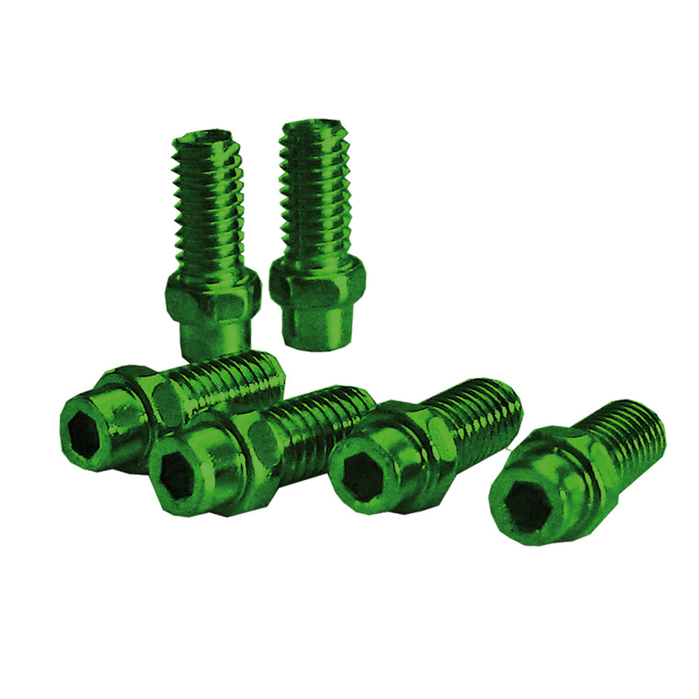 Exustar Pin Pedali Kit 40 Pezzi In Alluminio 8mm Freerider Verde