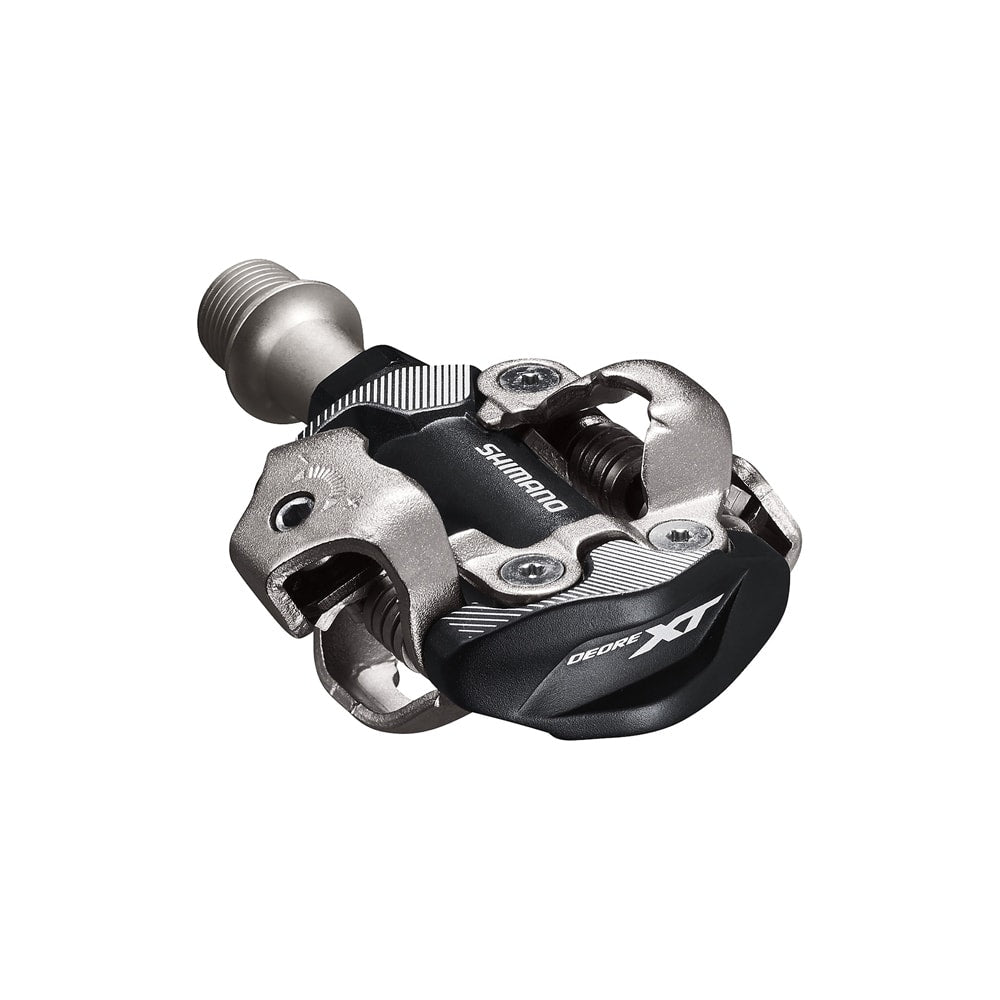 Shimano Pedali SPD XT M8100 Alluminio Perno su Cuscinetti Cr-Mo coppia Nero