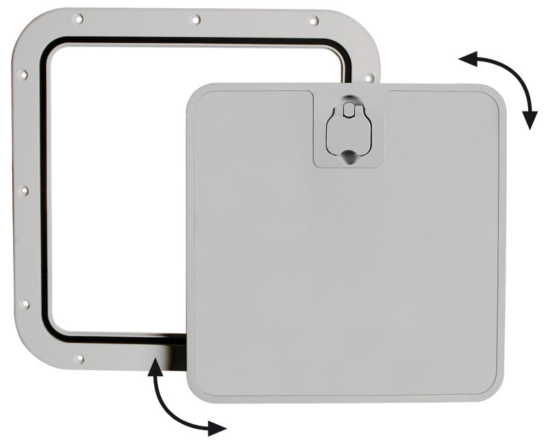 Portello estraibile grigio 375 x 375 mm