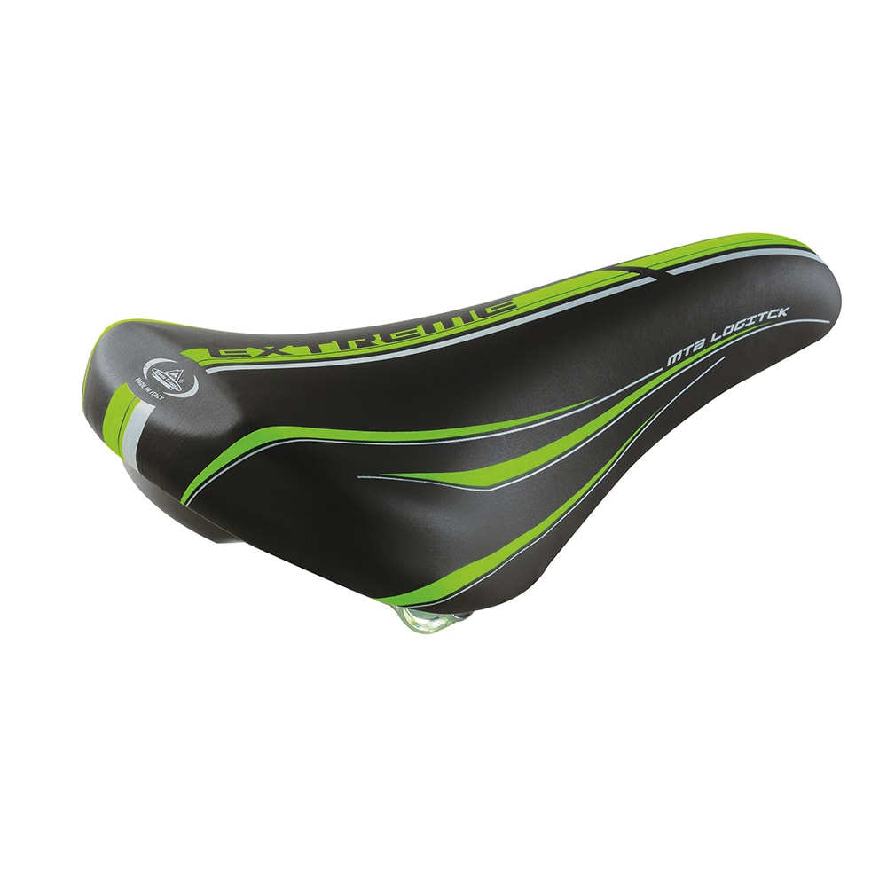 Mvtek Sella Bicicletta COLORS 20- 24 Nero/Verde 285x160mm 485g