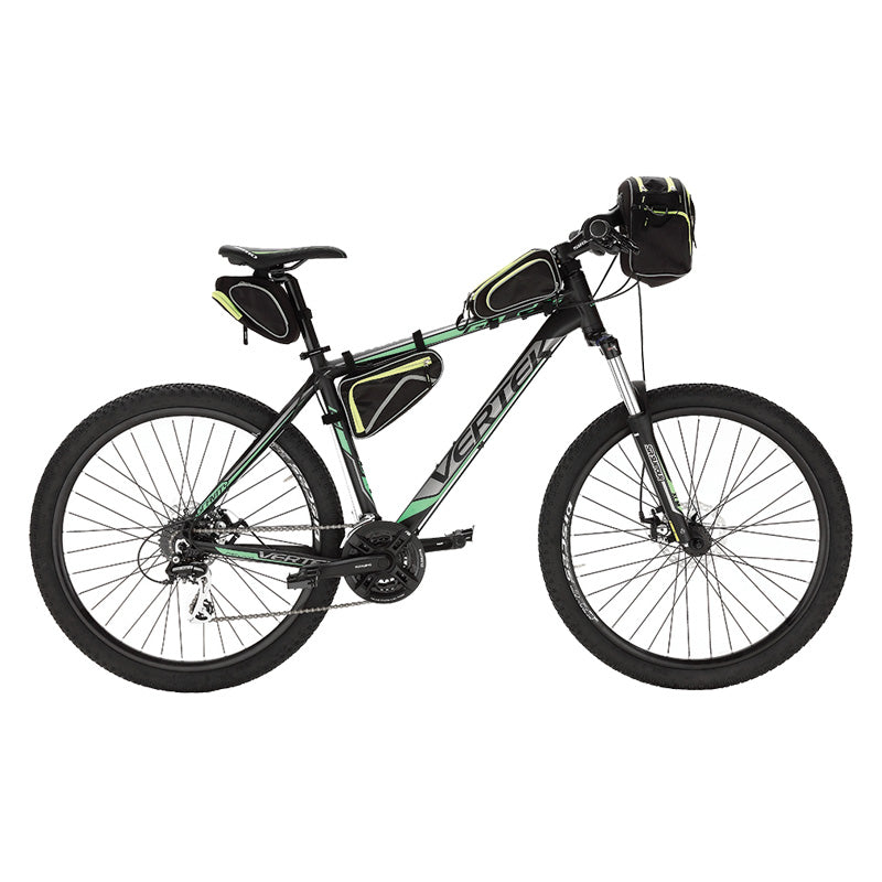 Mvtek Borsa bicicletta Sottosella 2 lt MTB-TREKKING Nero Attacco con Velcro