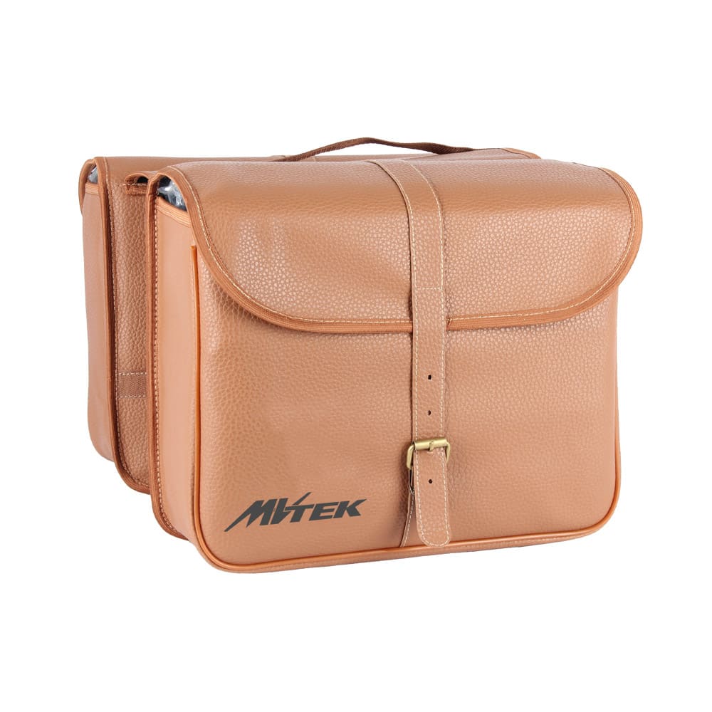 Mvtek Borse bicicletta a Bisaccia 34x27x12cm CITY VINTAGE Marrone Ecopelle