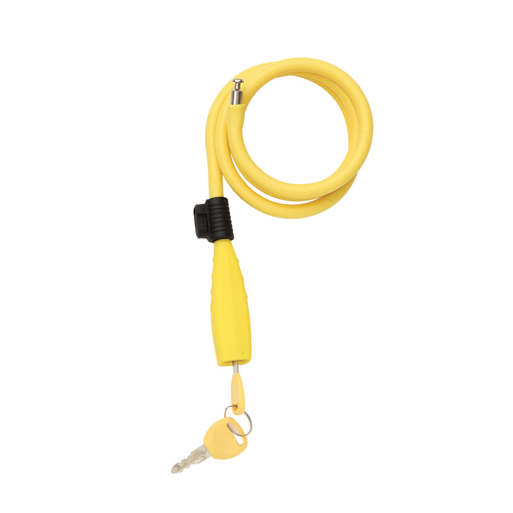 Mvtek Lucchetto bicicletta Lunghezza 1000mm Diametro 10mm a Spirale NEON Giallo