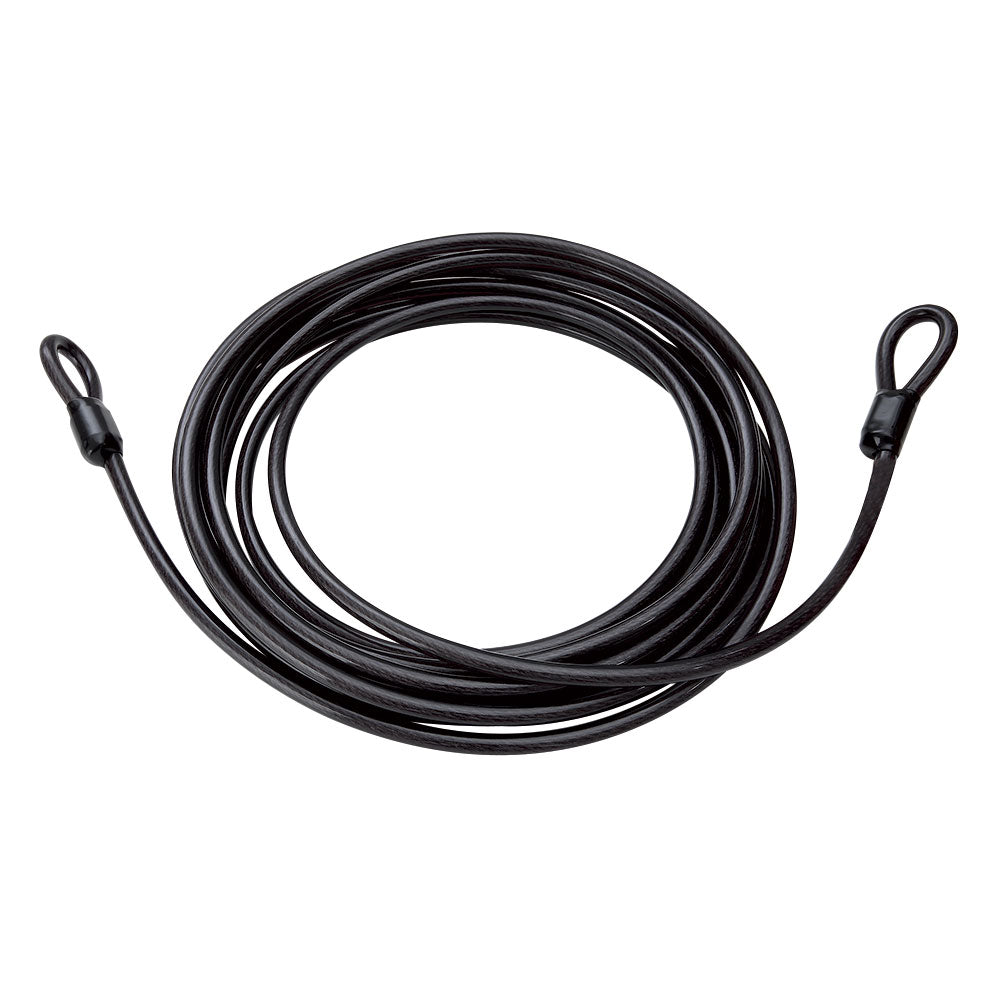 Mvtek Cavo in Acciaio 12mm x 3m Nero Fume con Asole