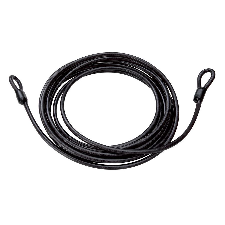 Mvtek Cavo in Acciaio 12mm x 9m Nero Fume con Asole