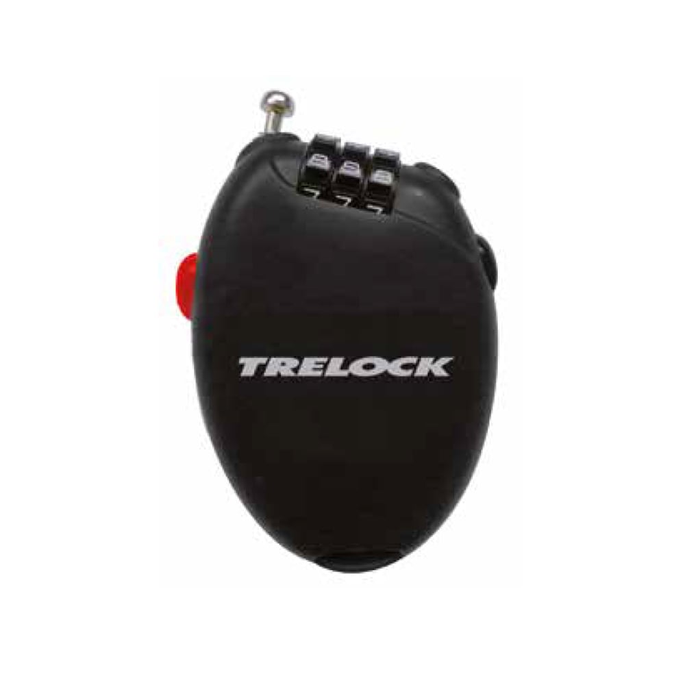 Trelock Lucchetto a cavo tascabile RK75 lunghezza cavo retrattile 750