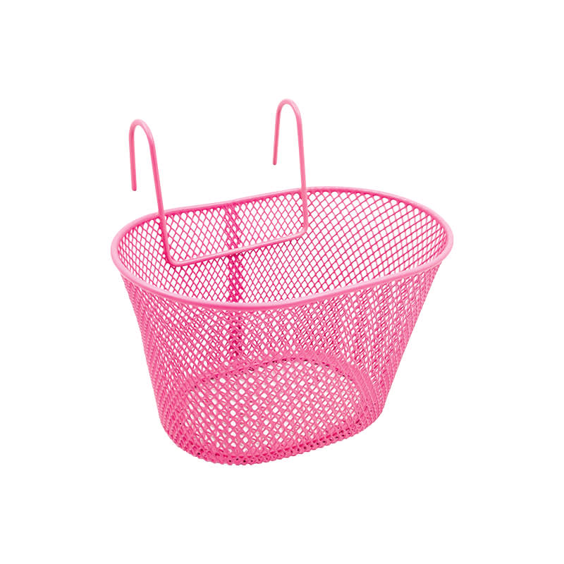 Cestino 24x15x14cm METAL BIMBA con Ganci Rosa