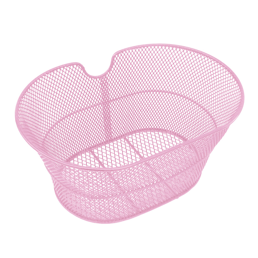 Cestino Anteriore 30x18x39cm 560g METAL Ovale Senza Ganci Rosa Metallo