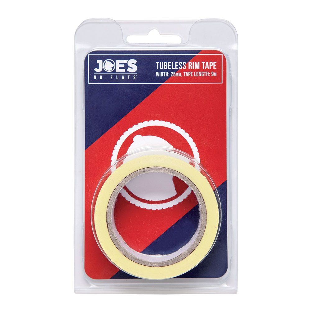 Joes No Flats Nastro di Conversione Adesivo Tubeless Giallo 21mm x 9m