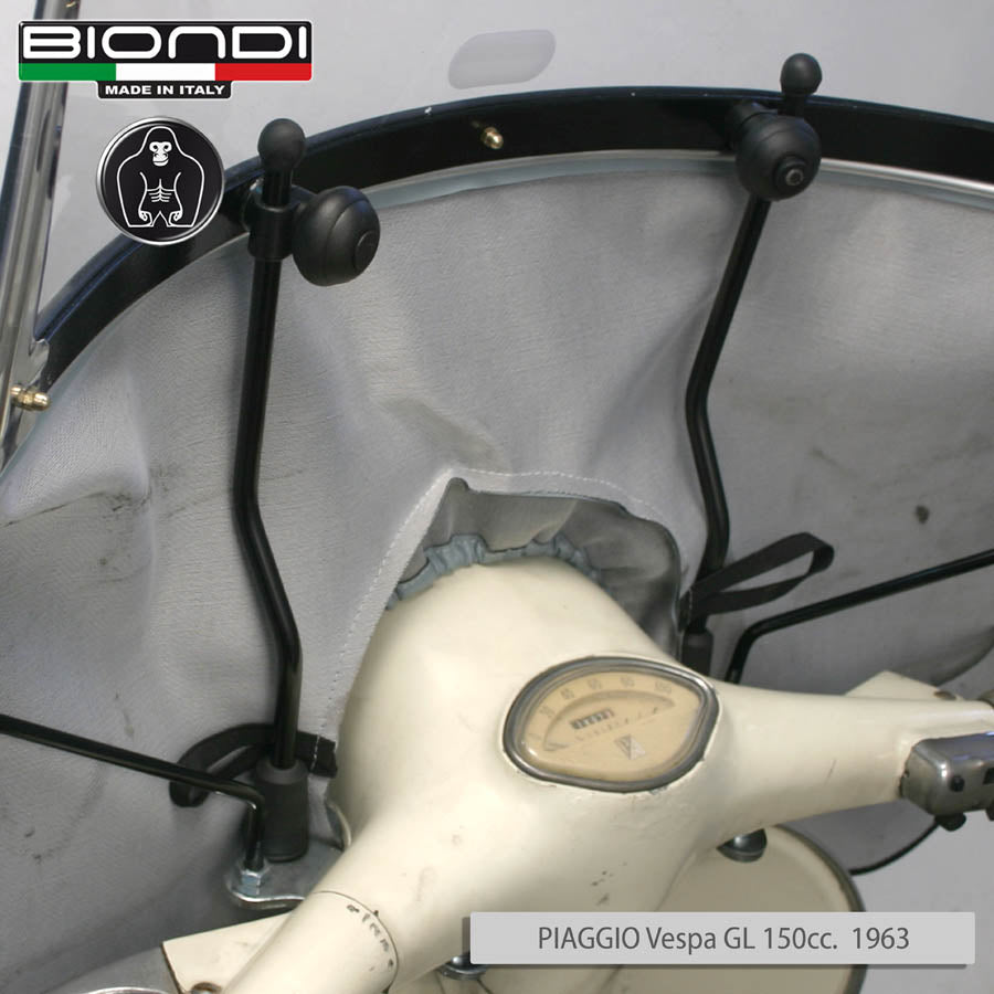 Biondi Parabrezza Maestrale con Grembiule e Attacchi Piaggio Vespa PX 80-200 cc 1981-1993