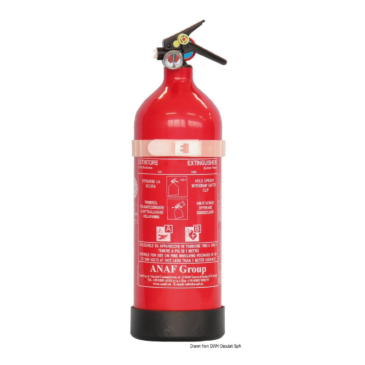 Anaf Antincendi Estintore ANAF a AFFF schiuma omologato MED - AmerigoStore