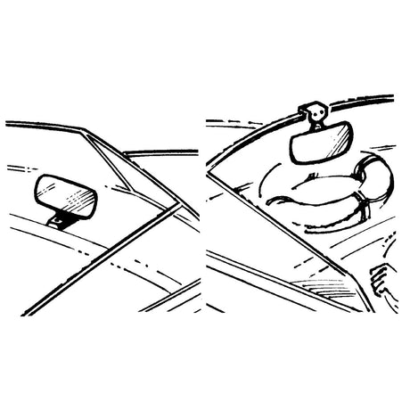 Trem Rearview Mirror for Water Skiing, Size 200x95mm