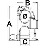 Trem-Regulierungs-Karabiner für Wasserski