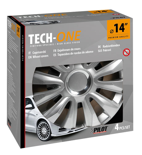 Lampa Copricerchi auto 4 pz - verniciati Tech-One Avalone Pro -  14" 31521