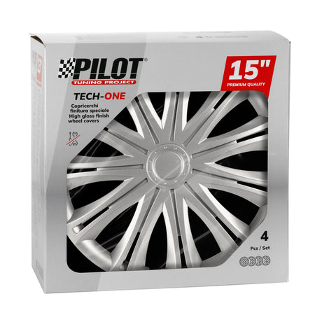 Pilot Copricerchi auto 4 pz - verniciati Tech-One Spark -  15"