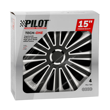 Pilot Copricerchi auto 4 pz - verniciati Tech-One Trend DC RC -  15"