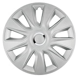 Pilot Copricerchi auto 4 pz - verniciati Tech-One Stratos RC Silver -  14"