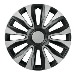 Pilot Copricerchi auto 4 pz - verniciati Tech-One Avalone Silver & Black -  14"