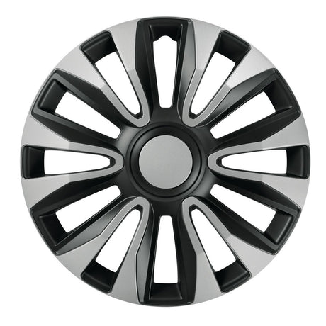 Pilot Copricerchi auto 4 pz - verniciati Tech-One Avalone Silver & Black -  14"