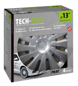 Lampa Sepang Silver Copricerchi in ABS Universali - Set 4 pz Ø 13"