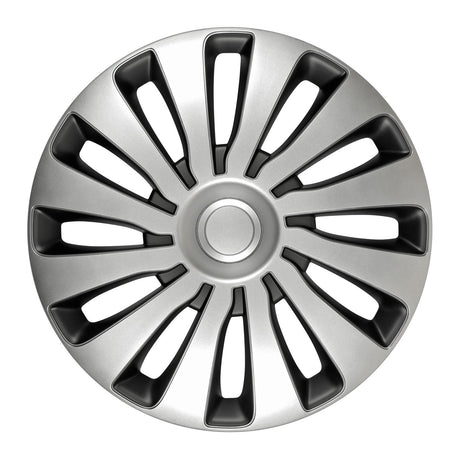 Pilot Copricerchi auto 4 pz - verniciati Tech-One Sepang Silver & Black -  14"