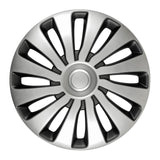 Pilot Copricerchi auto 4 pz - verniciati Tech-One Sepang Silver & Black -  16"