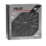 Pilot Speedster - Set 4 copricerchi - 15" - Nero