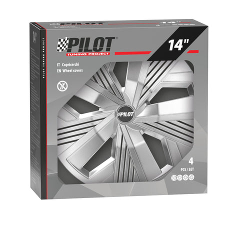 Pilot Blade Runner - Set 4 copricerchi - 14" - Argento