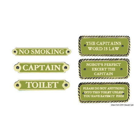 Osculati Targhetta OLD MARINA per locali di bordo 32.525.01