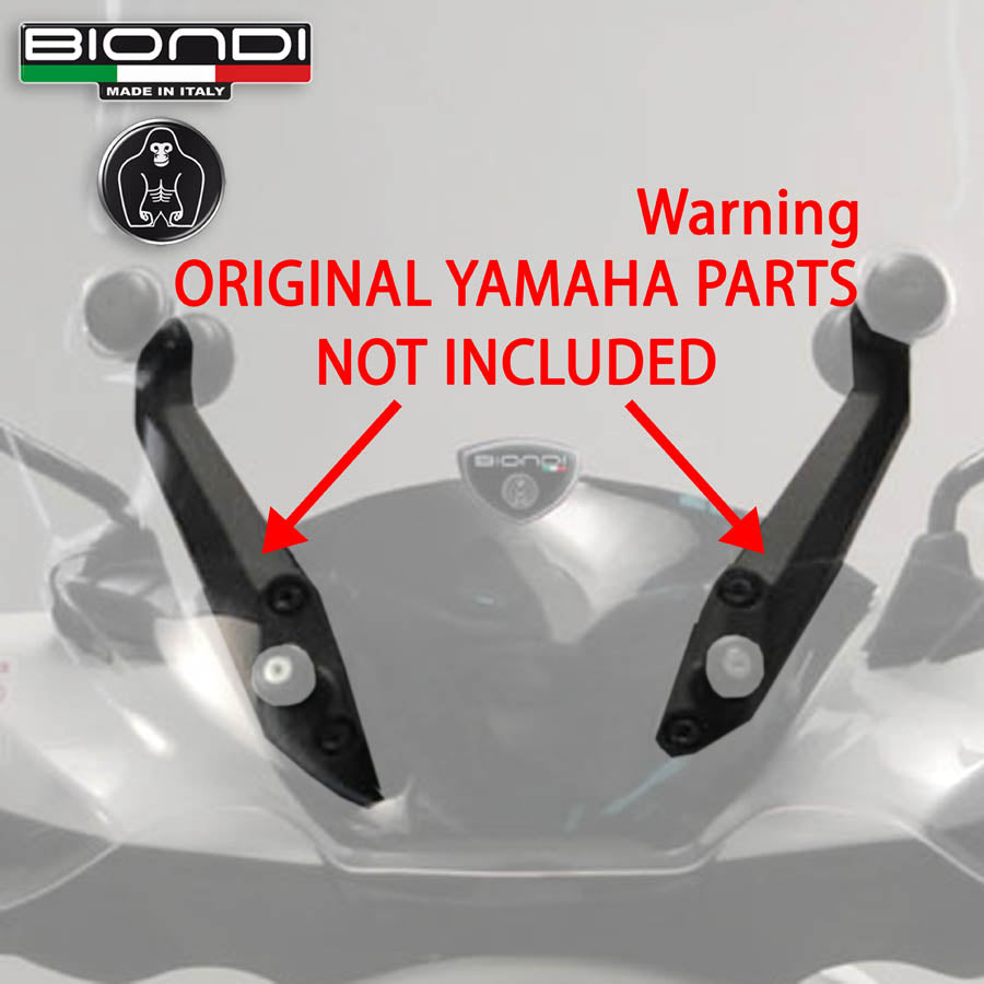 Biondi Parabrezza Club Yamaha Xenter 125/150 cc 2011 con Attacchi