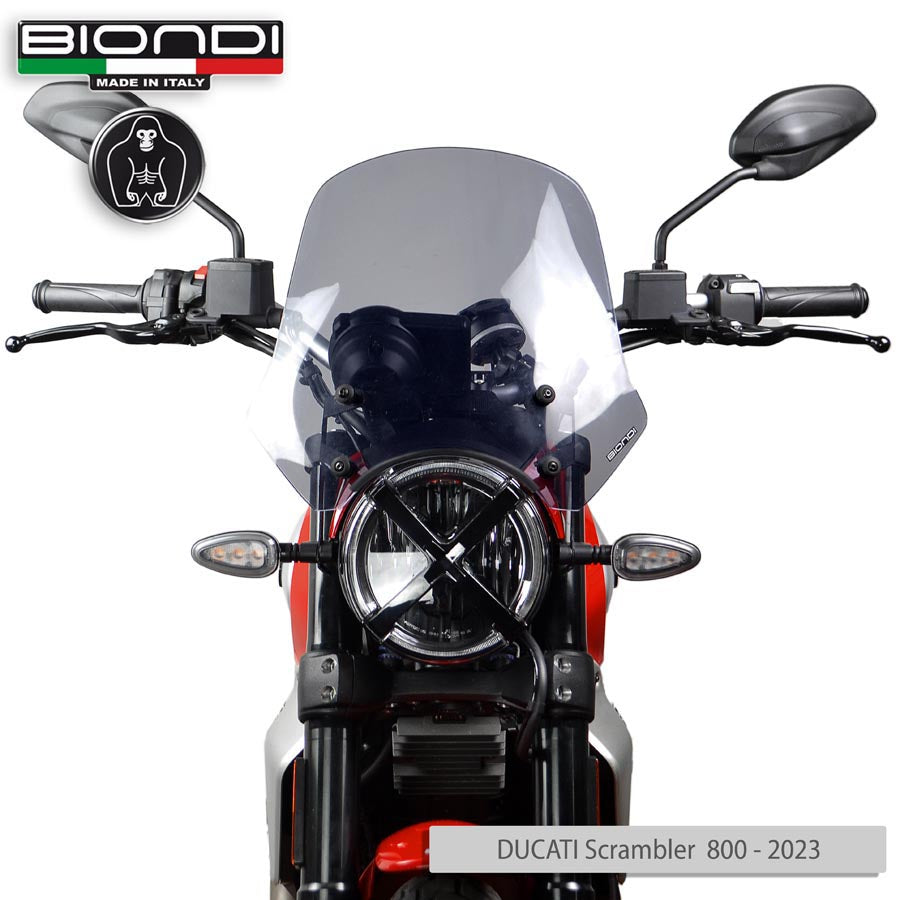 Biondi Cupolino Touring Fumè Chiaro Ducati Scrambler 800 da mag. 2023