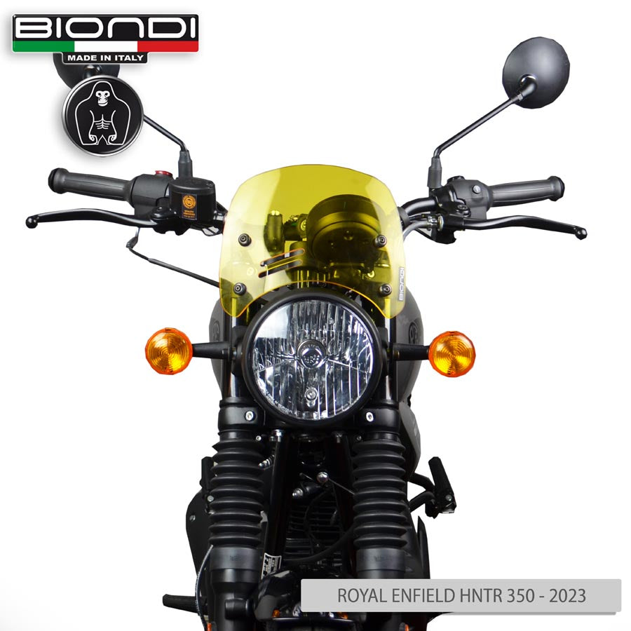 Biondi Cupolino Caffè Royal Enfield Hunter 350 2023 Giallo - Kit Montaggio Incluso