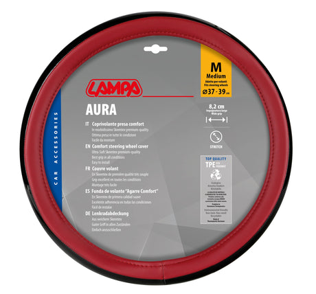 Lampa Aura, coprivolante in Skeentex - M -  37/39 cm - Rosso 32909