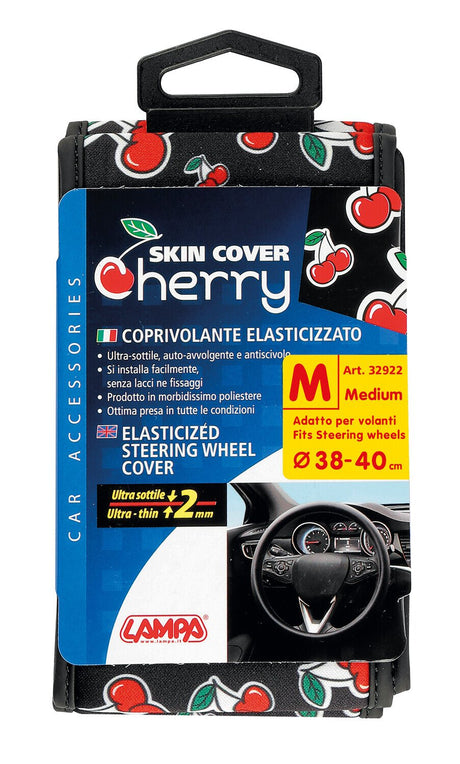 Lampa Skin-Cover, coprivolante elasticizzato in poliestere Ciliegie M  38/40 cm 32922