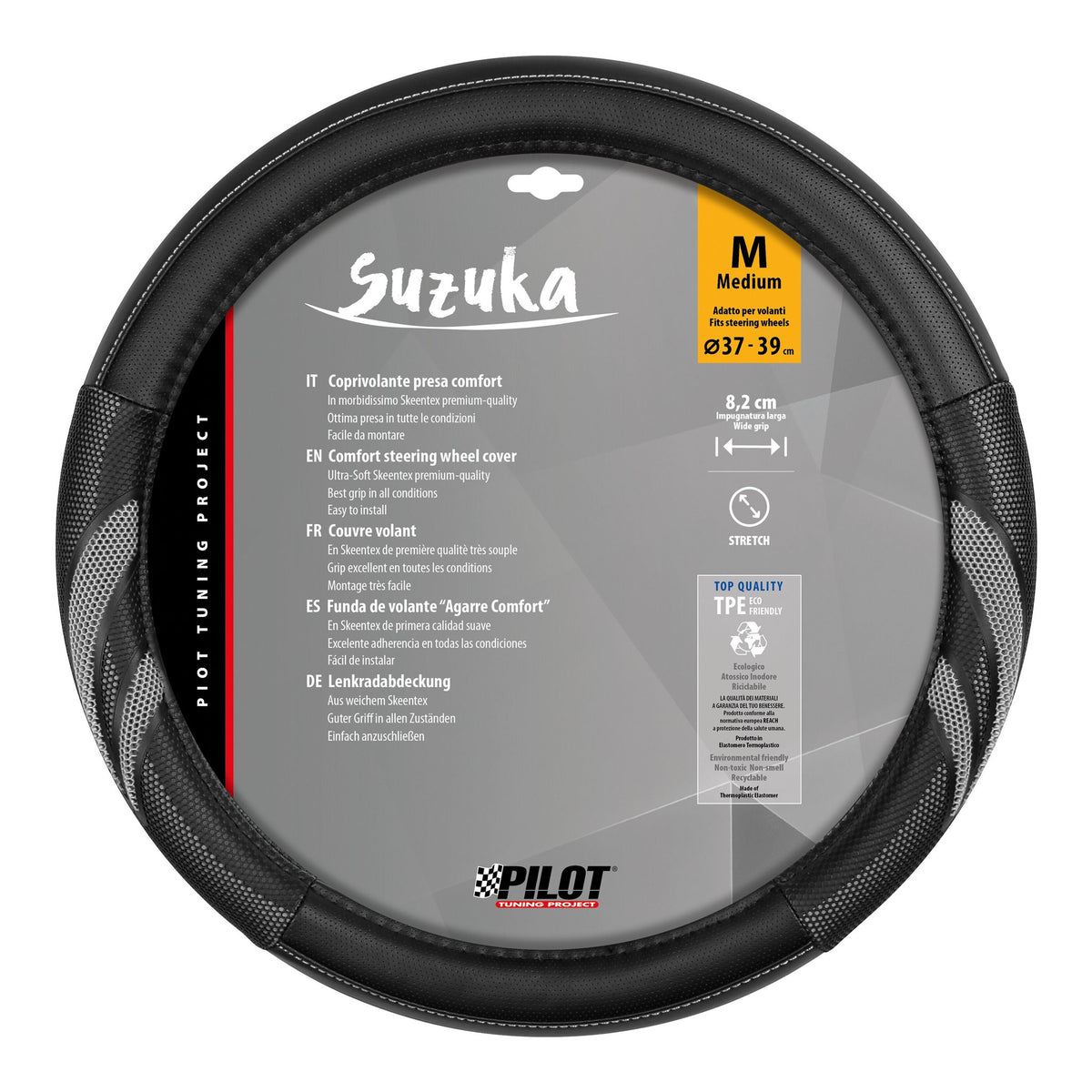 Pilot Suzuka, coprivolante in Skeentex - M -  37/39 cm - Grigio