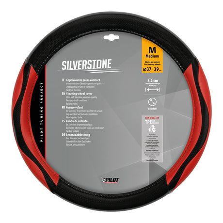 Pilot Silverstone, coprivolante in Skeentex - M -  37/39 cm - Rosso