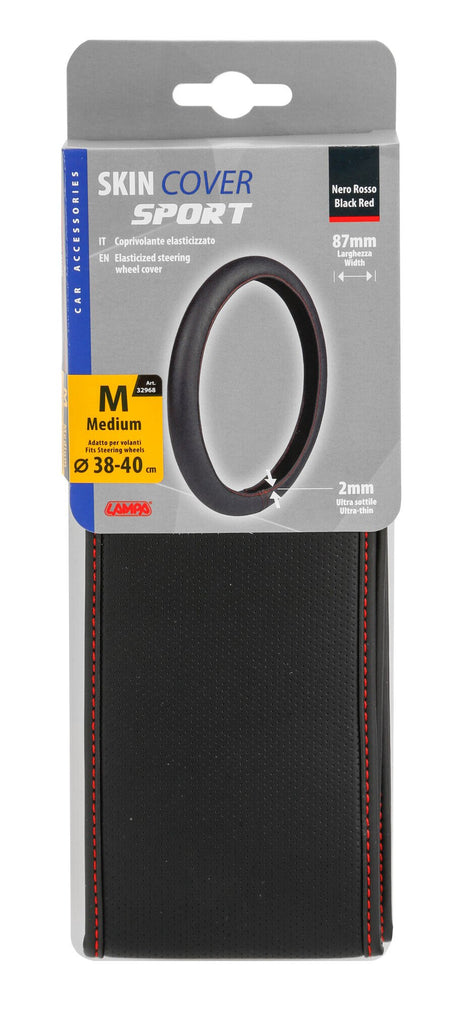 Lampa Skin-Cover, coprivolante elasticizzato in Skeentex Nero/Rosso M  38/40 cm 32968