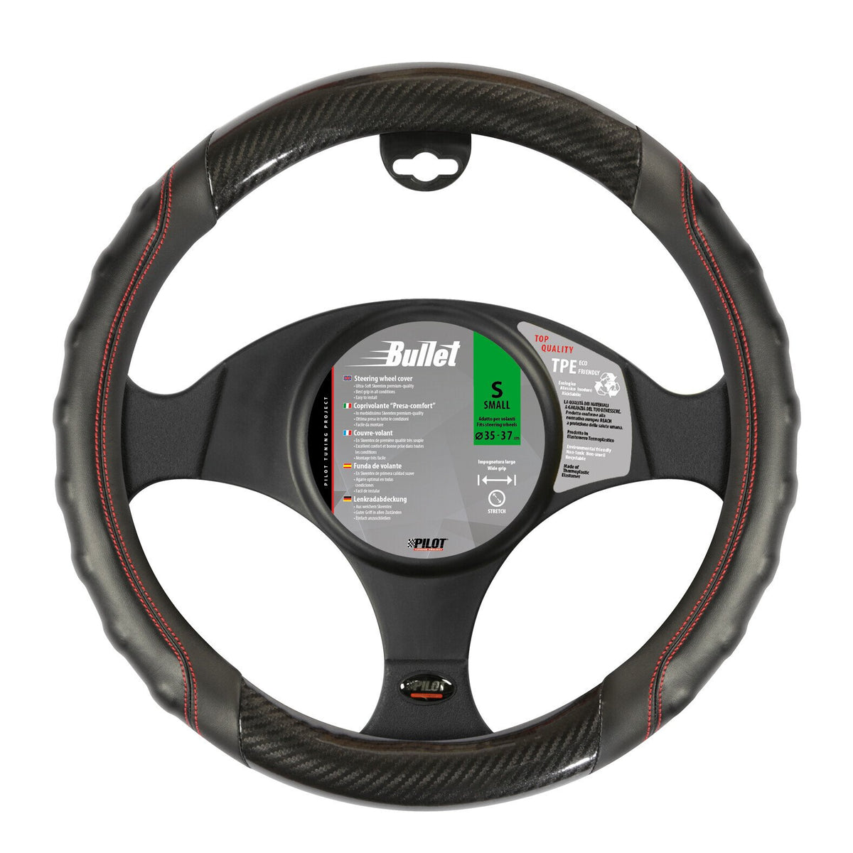 Lampa Bullet Coprivolante Skeentex Carbon Look - S Ø 35/37 cm