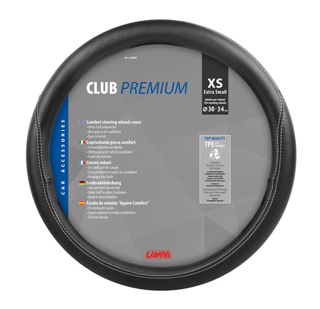 Lampa Club, coprivolante in Skeentex - XS -  30/34 cm - Nero 32982