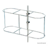 Soporte para guardabarros Osculati en alambre de acero inoxidable 33.202.02