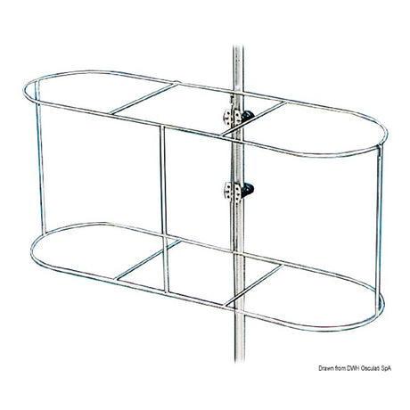 Osculati Fenderhalter aus Edelstahldraht 33.202.02