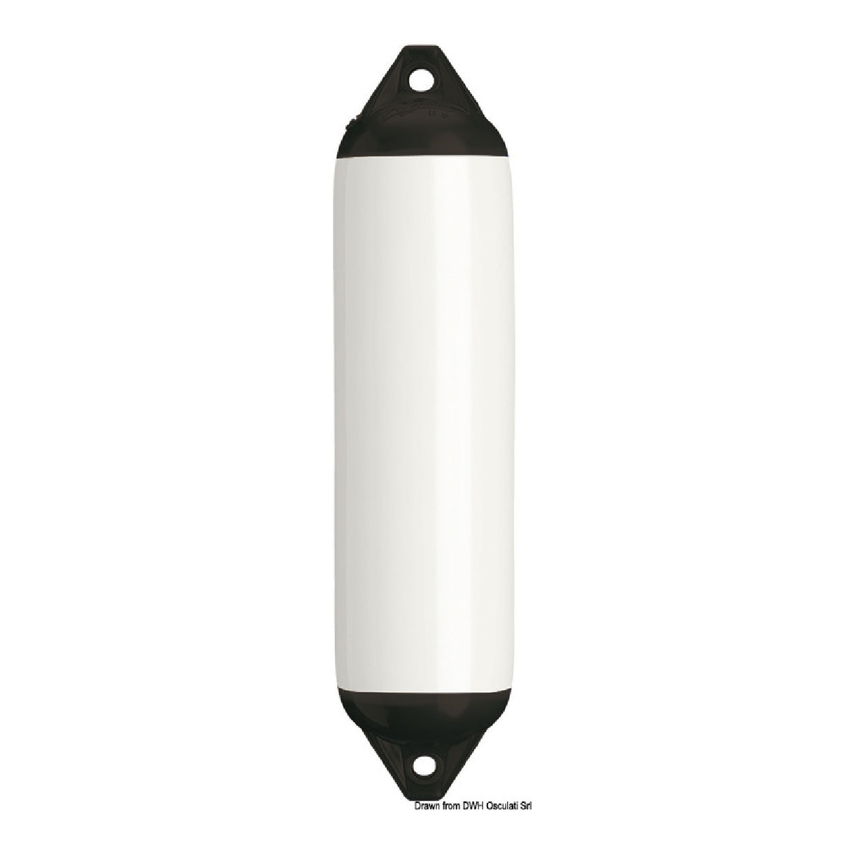 Guardabarros blanco Polyform con cabezal azul
