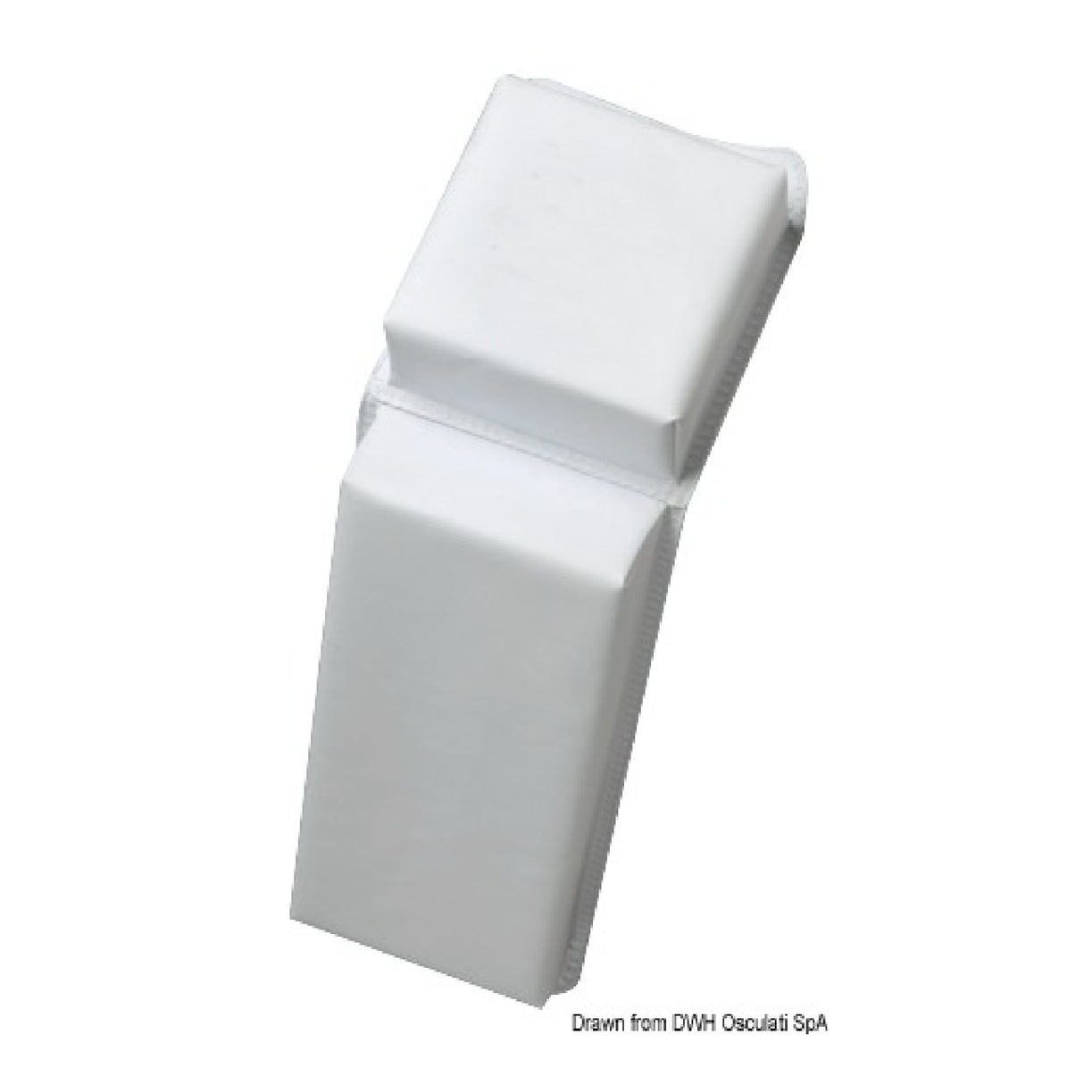 Osculati Defensa Plana PVC Blanco 33.515.01